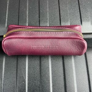 Portland Leather Maroon Pencil Pouch